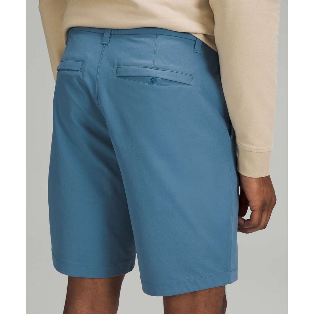 Lululemon Commission Classic-Fit Short 9" Warpstreme Soft Denim Blue Men's 38 - Picture 11 of 14